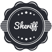 Sheriff badge logo