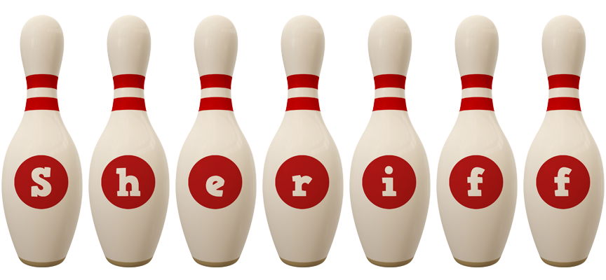 Sheriff bowling-pin logo