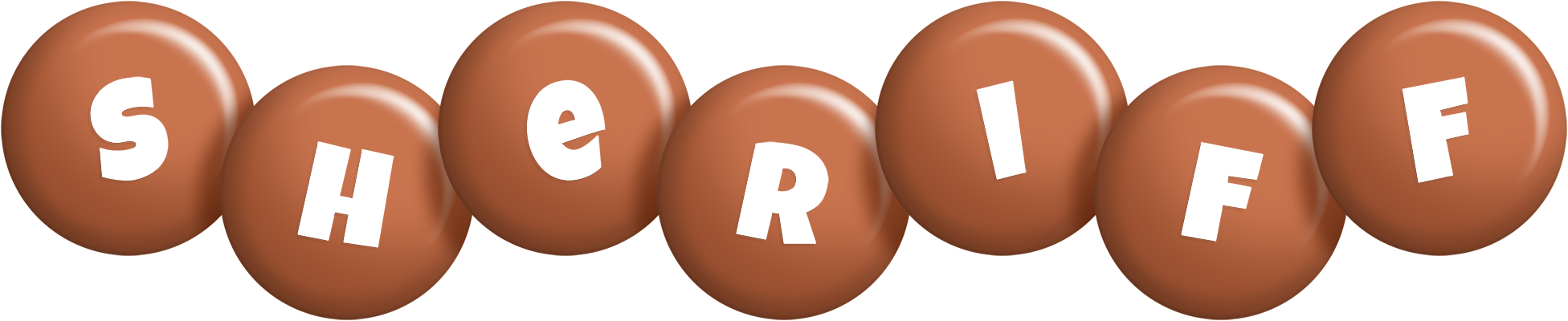 Sheriff candy-brown logo