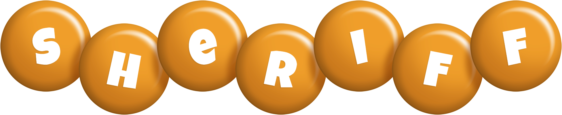 Sheriff candy-orange logo