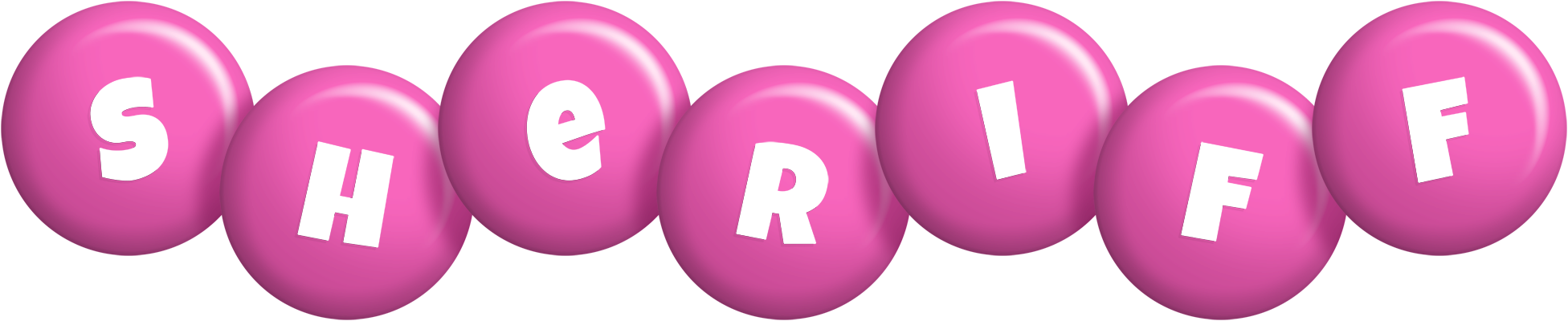 Sheriff candy-pink logo