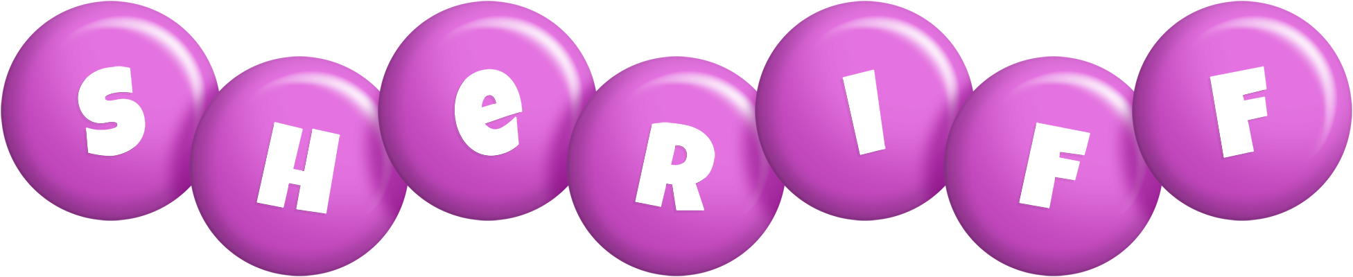 Sheriff candy-purple logo