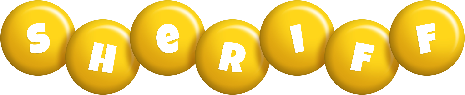 Sheriff candy-yellow logo