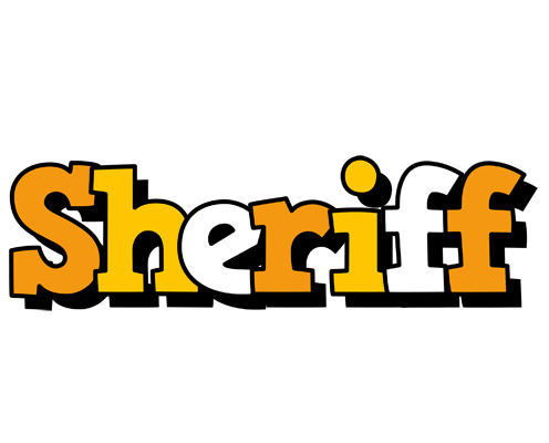 Sheriff cartoon logo