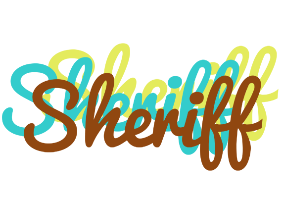 Sheriff cupcake logo