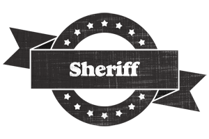 Sheriff grunge logo