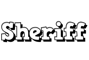 Sheriff snowing logo