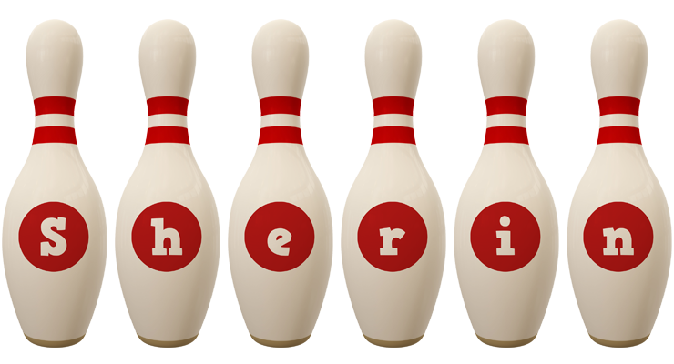 Sherin bowling-pin logo