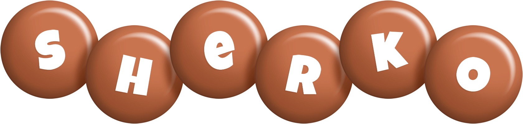 Sherko candy-brown logo
