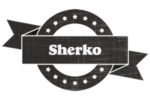 Sherko grunge logo