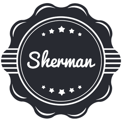 Sherman badge logo