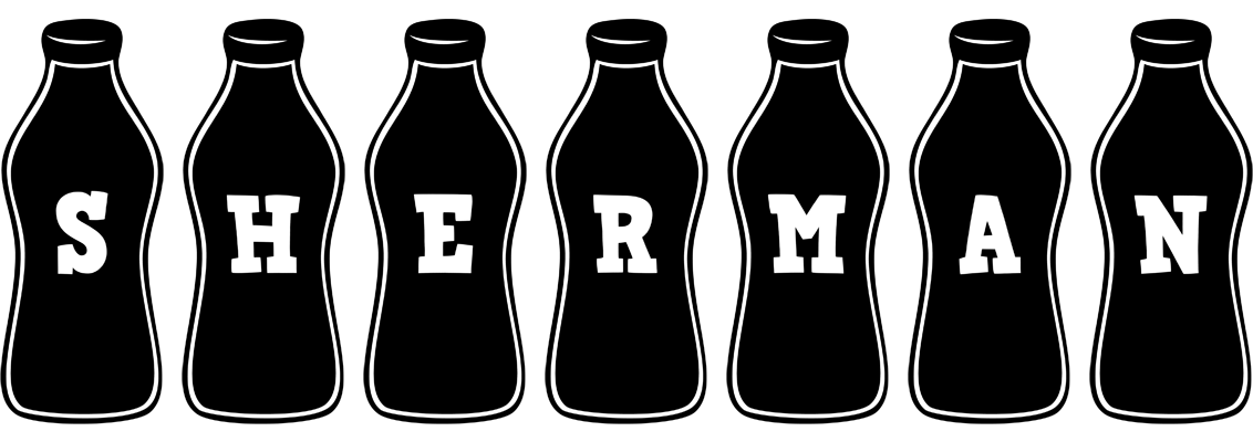 Sherman bottle logo