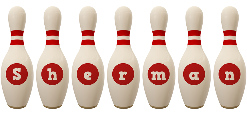 Sherman bowling-pin logo