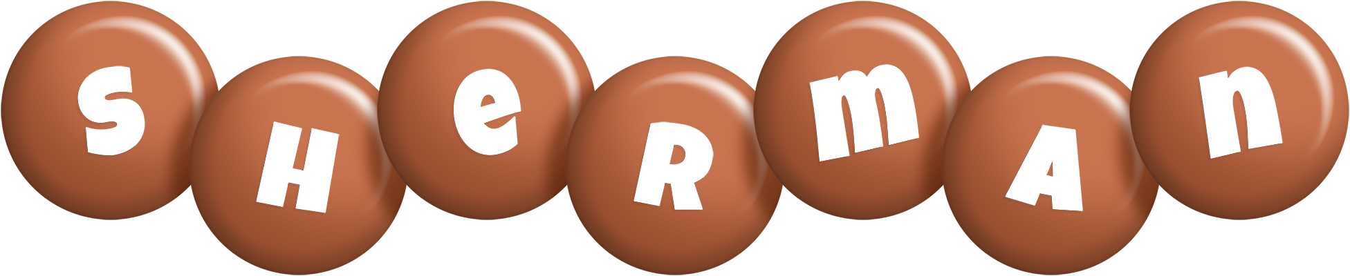 Sherman candy-brown logo