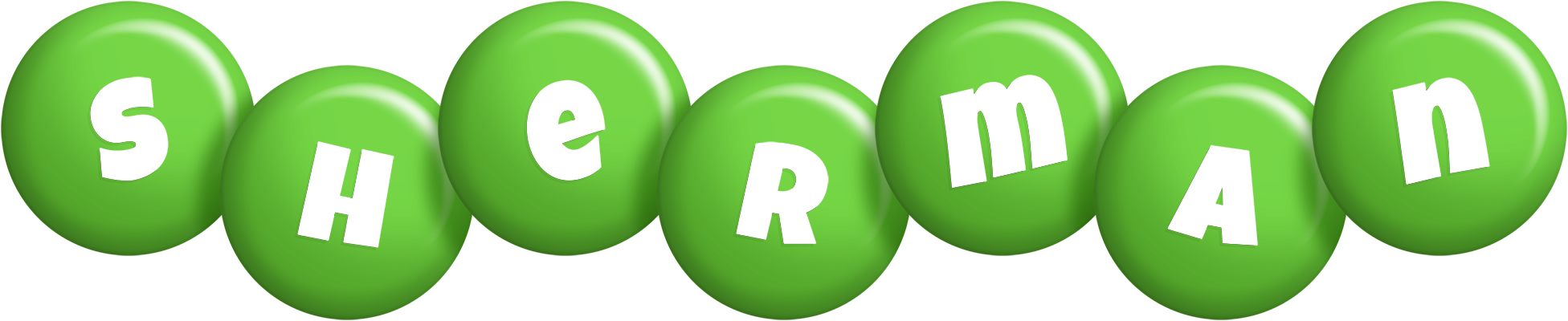 Sherman candy-green logo