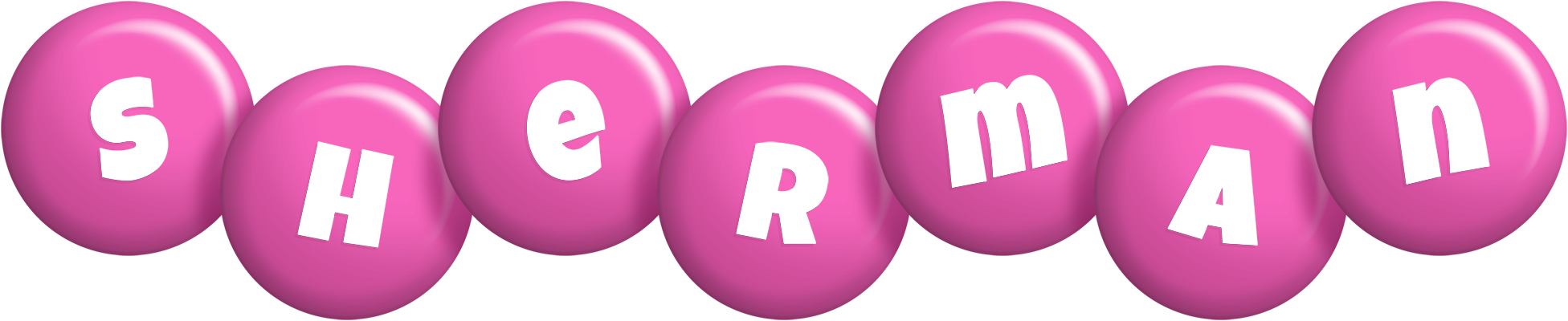 Sherman candy-pink logo