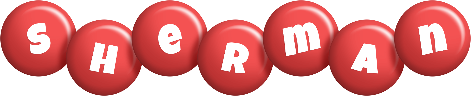 Sherman candy-red logo