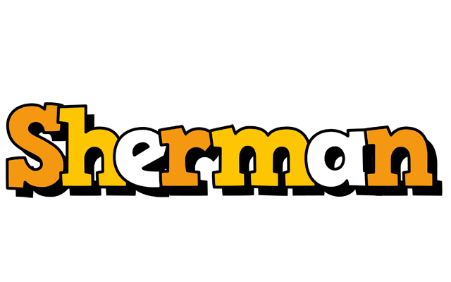 Sherman cartoon logo