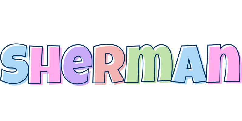Sherman pastel logo