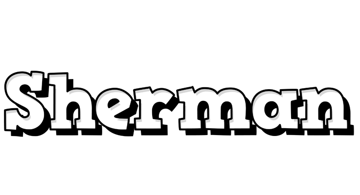 Sherman snowing logo