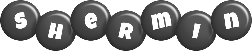 Shermin candy-black logo