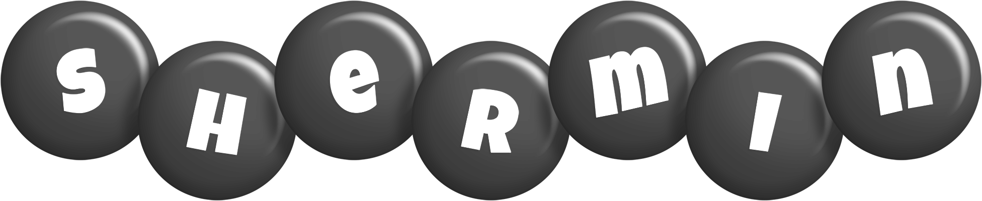 Shermin candy-black logo