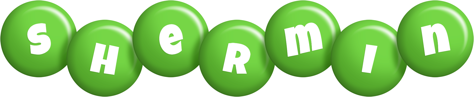 Shermin candy-green logo