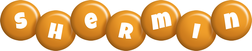 Shermin candy-orange logo