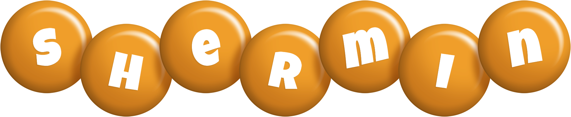 Shermin candy-orange logo