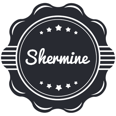 Shermine badge logo