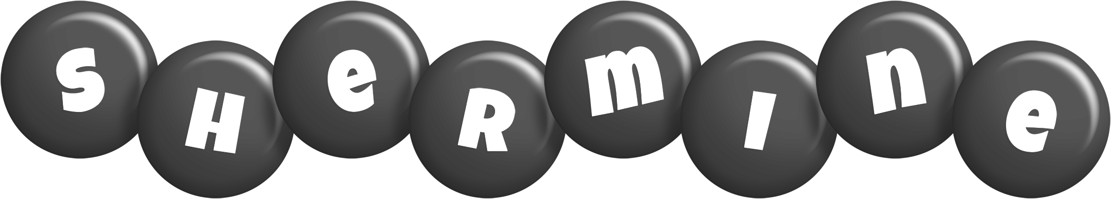 Shermine candy-black logo