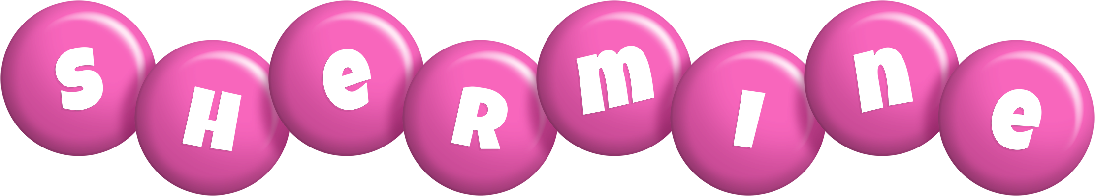 Shermine candy-pink logo