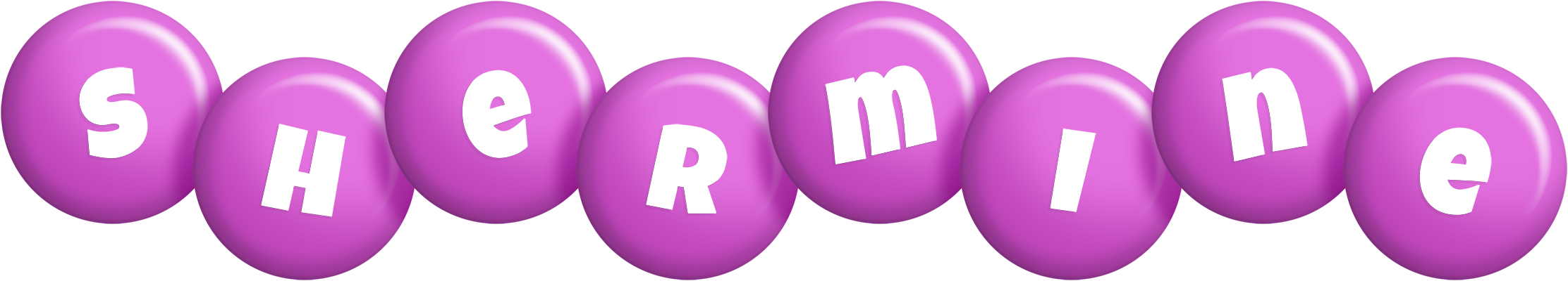 Shermine candy-purple logo