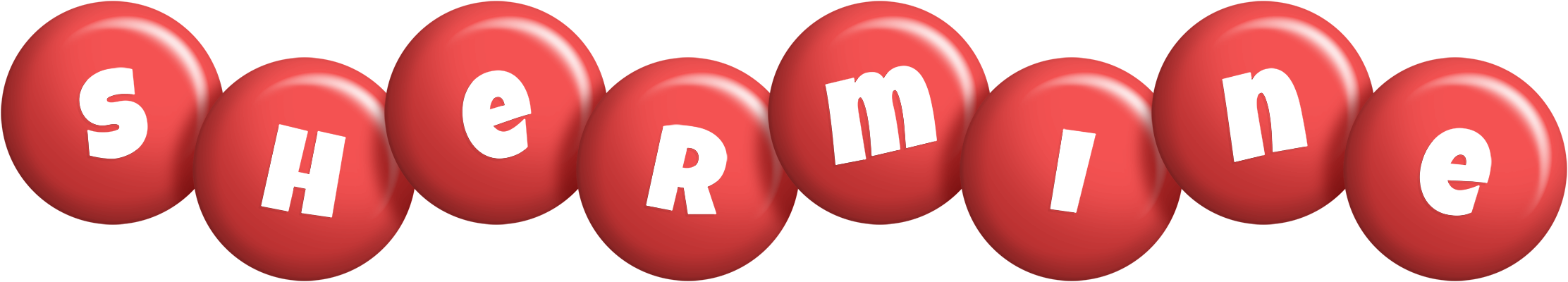 Shermine candy-red logo