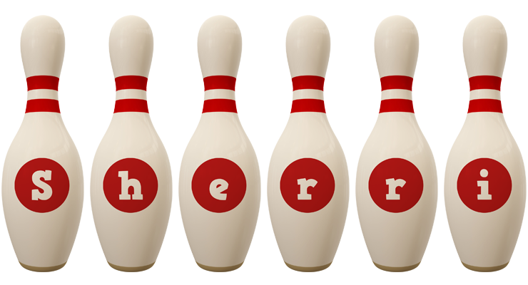 Sherri bowling-pin logo
