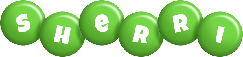 Sherri candy-green logo