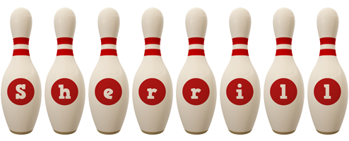 Sherrill bowling-pin logo