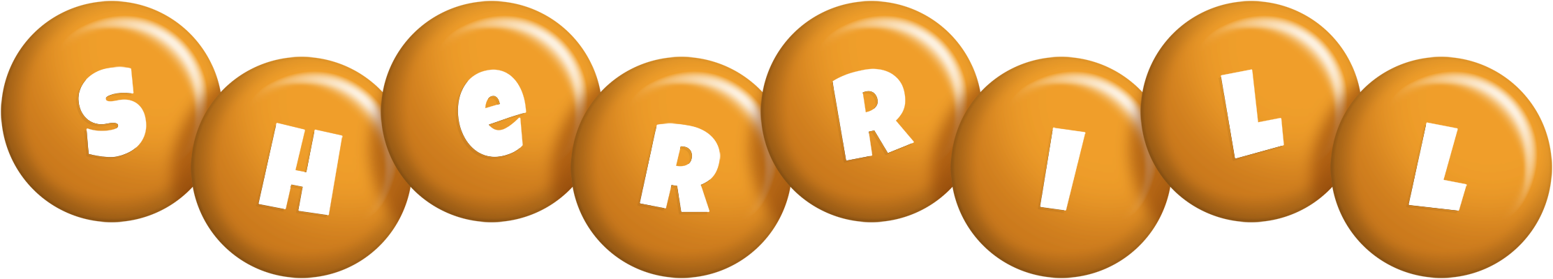 Sherrill candy-orange logo
