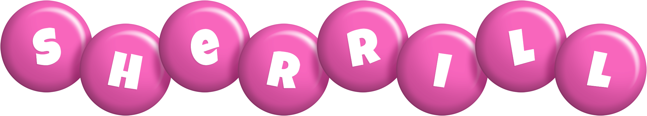 Sherrill candy-pink logo