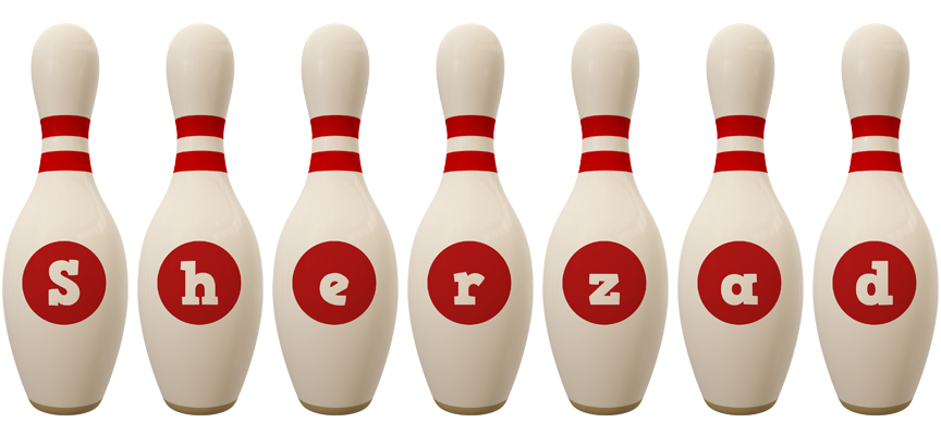 Sherzad bowling-pin logo