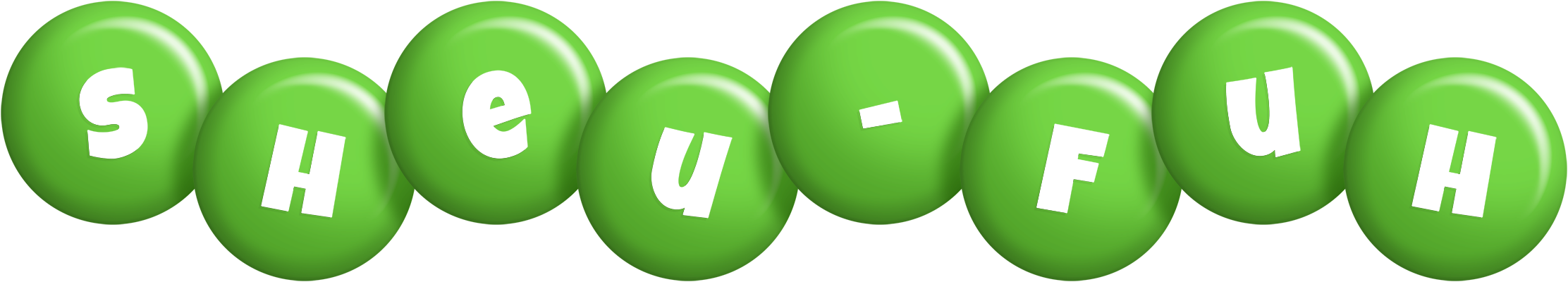 Sheu-Fuh candy-green logo