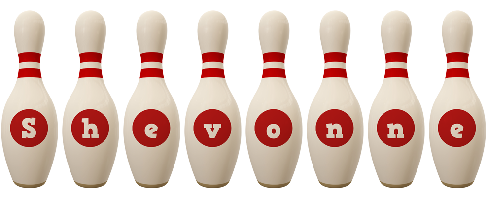 Shevonne bowling-pin logo