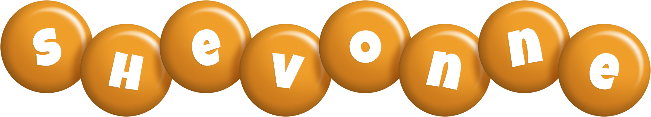 Shevonne candy-orange logo
