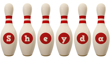 Sheyda bowling-pin logo