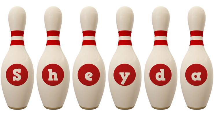 Sheyda bowling-pin logo