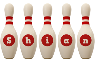 Shian bowling-pin logo