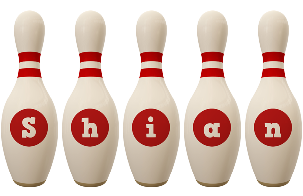 Shian bowling-pin logo