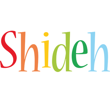 Shideh birthday logo