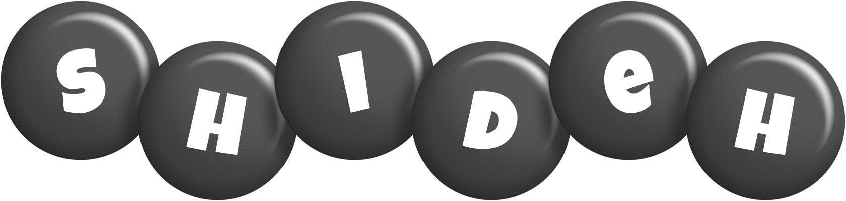 Shideh candy-black logo