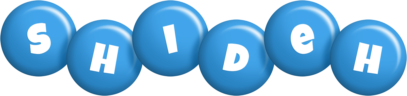 Shideh candy-blue logo